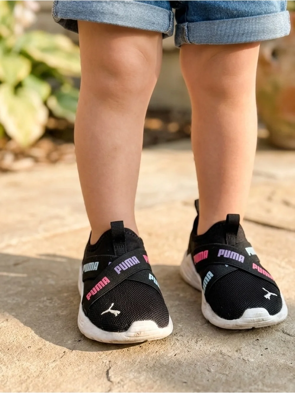 Puma Black Slip On Sneakers